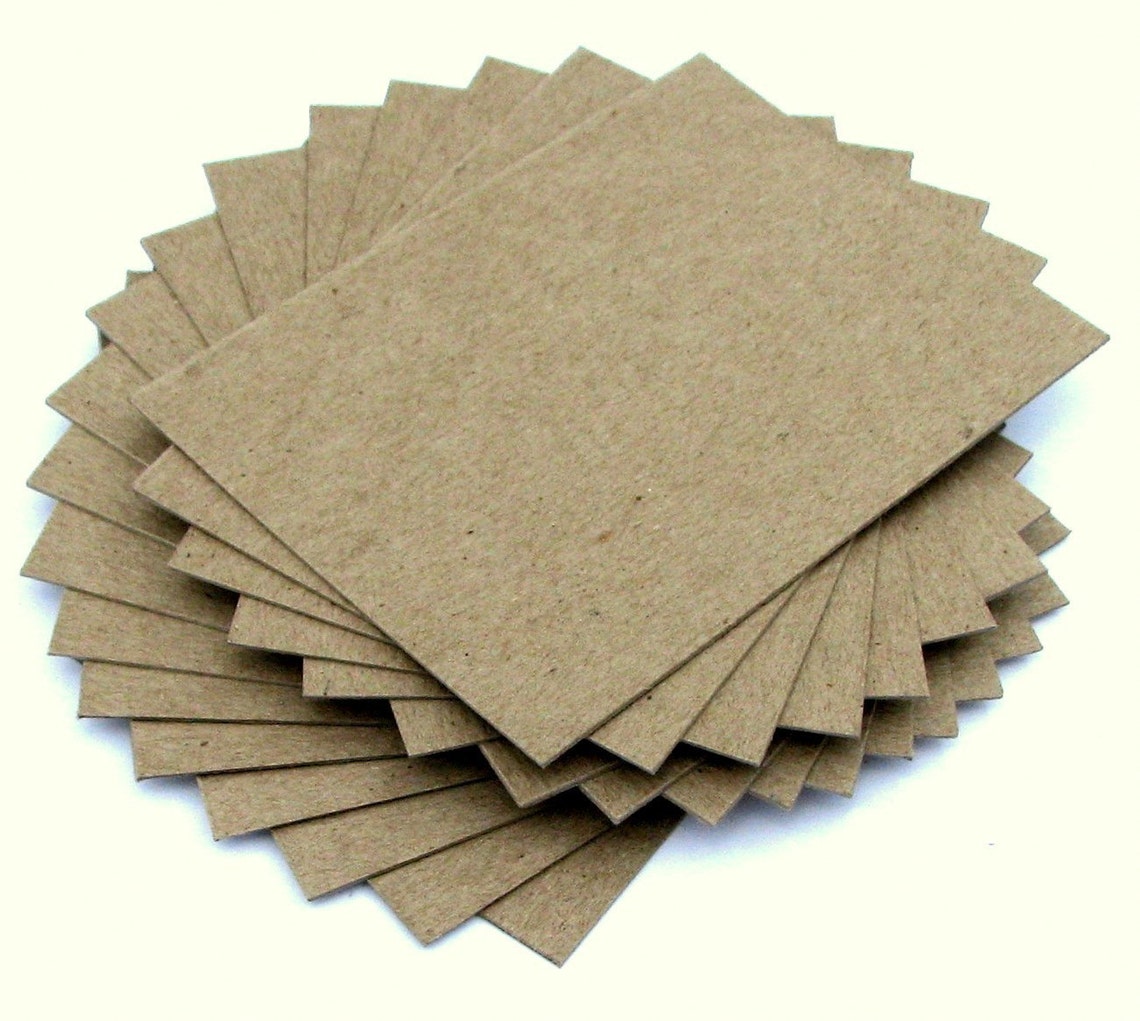 5x7 Recycled Chipboard Sheets, Kraft Brown Pads, Blank Flat Chipboard ...