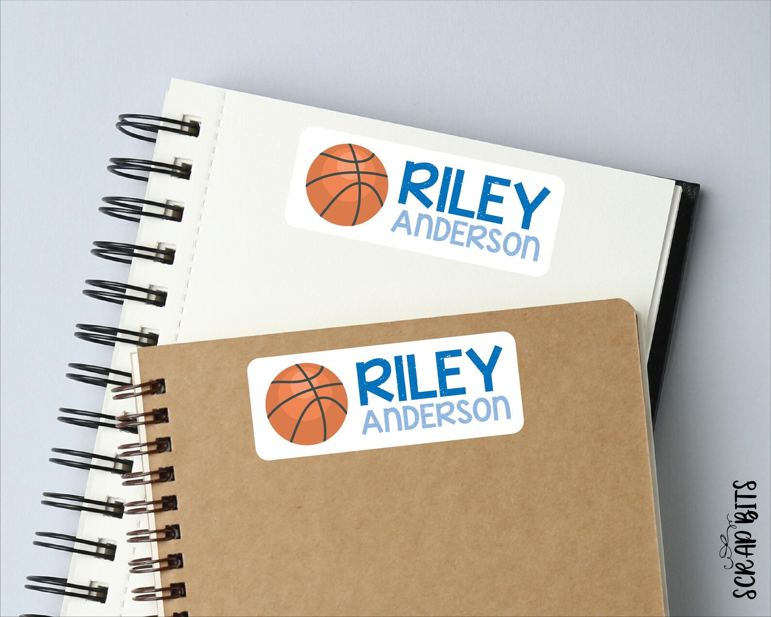 Personalized Name Labels, Basketball Belonging Labels for School ...