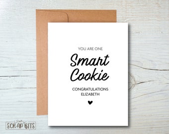 You Are One Smart Cookie Graduation Card, Graduation Congratulations Card