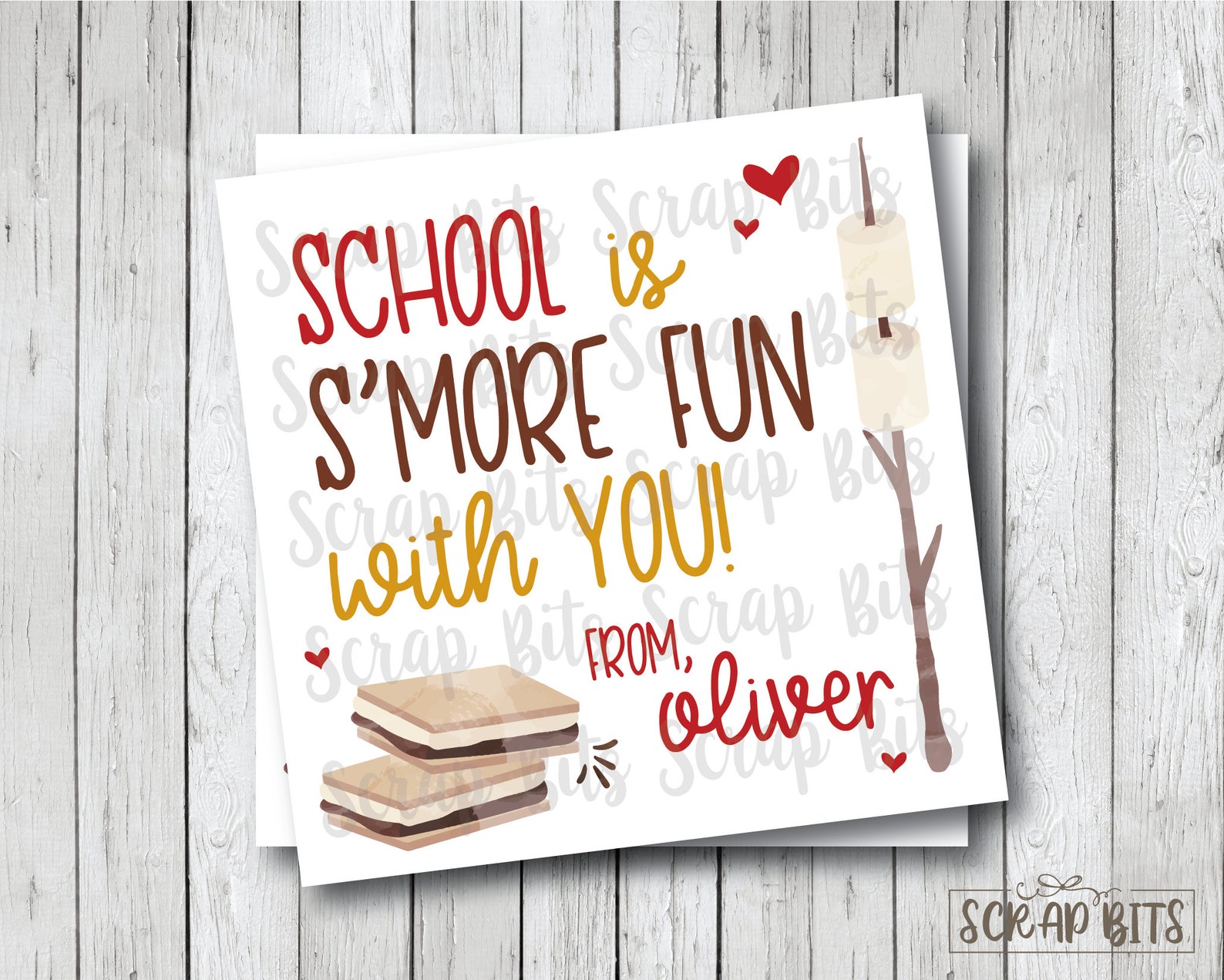 Personalized Printable School Is S'more Fun With You Tags | Etsy