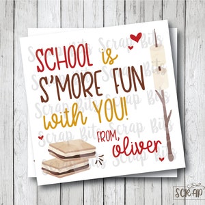 Personalized Printable School Is S'more Fun With You Tags | Etsy
