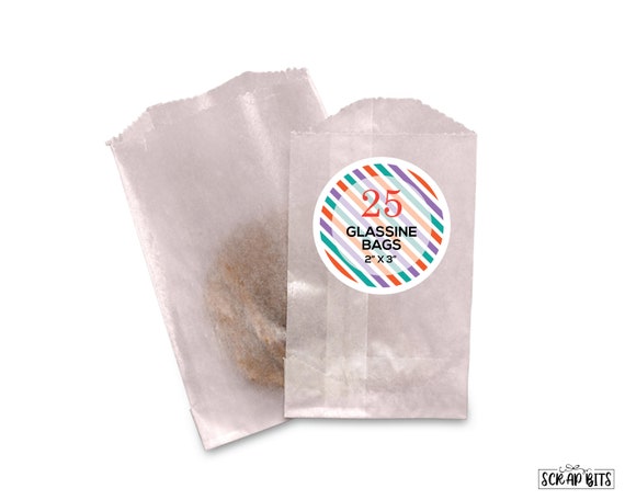 25 Medium Glassine Bags Favor Bags Wedding Favor Bags Treat bags