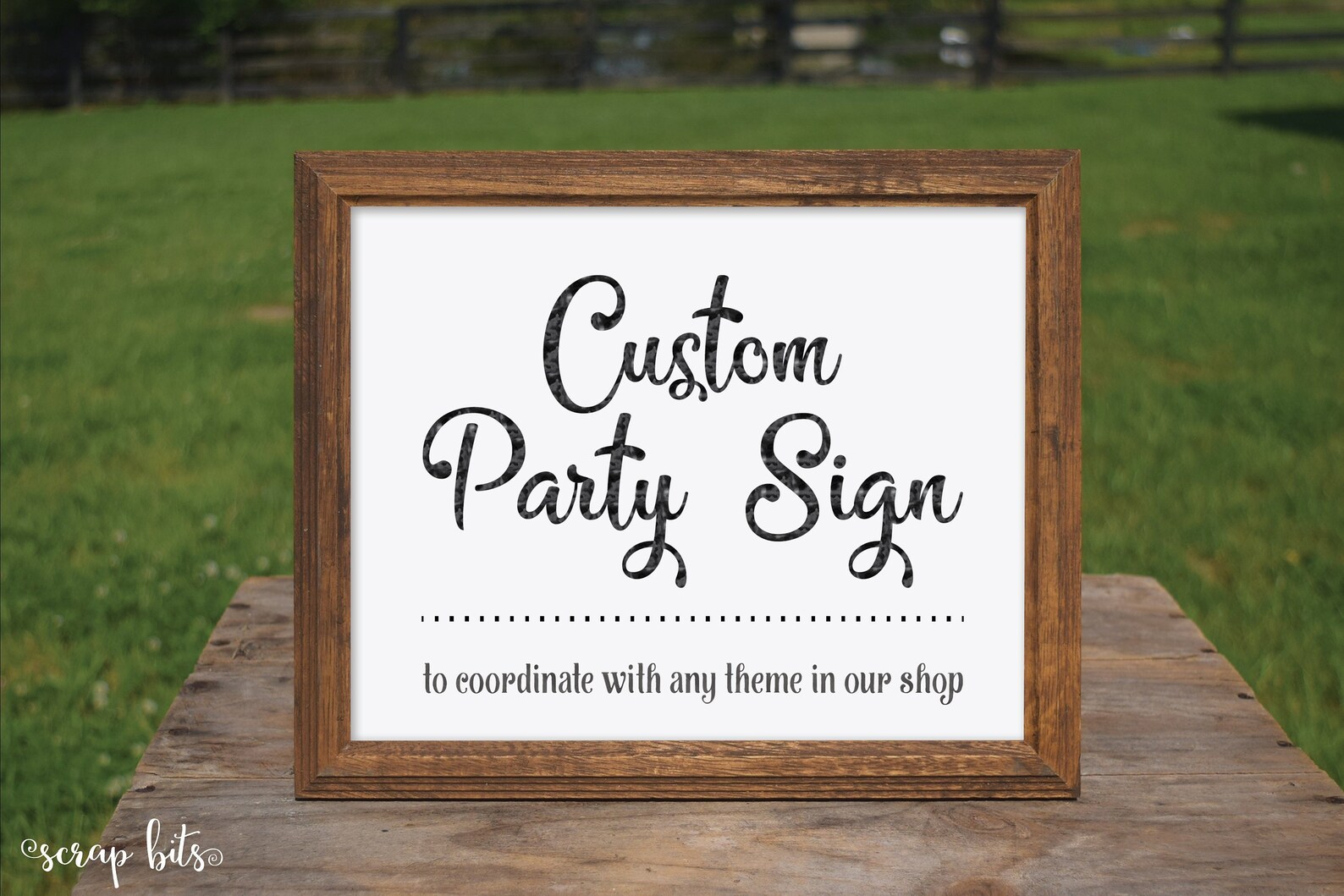 Custom Party Sign . Printable Party Sign Made to Match Any Etsy
