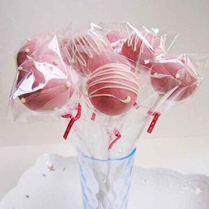 25 Clear Cake Pop Bags or Candy Bags, Clear Cello Favor Bags . 3&quot; x 5.5&quot;