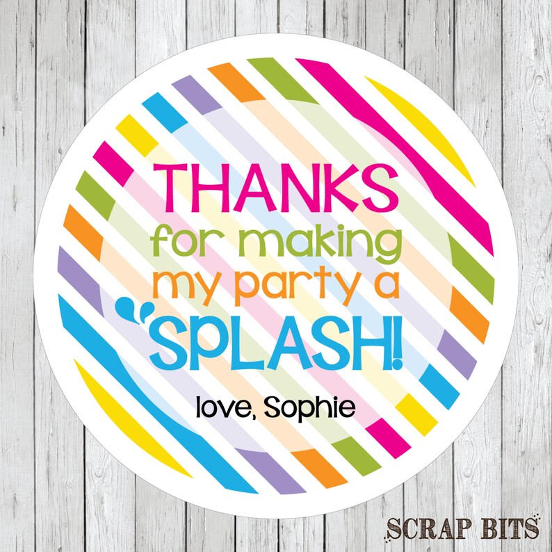 thanks-for-making-my-party-a-splash-pool-party-stickers-etsy