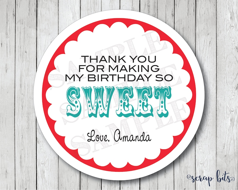 Thank You For Making My Birthday So Sweet Sweet Birthday Etsy thank-you-for-making-my-birthday-so-sweet-sweet-birthday-etsy