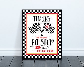 pit stop sign etsy