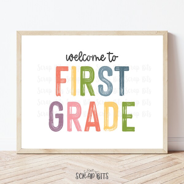 First Grade Sign Classroom - Etsy