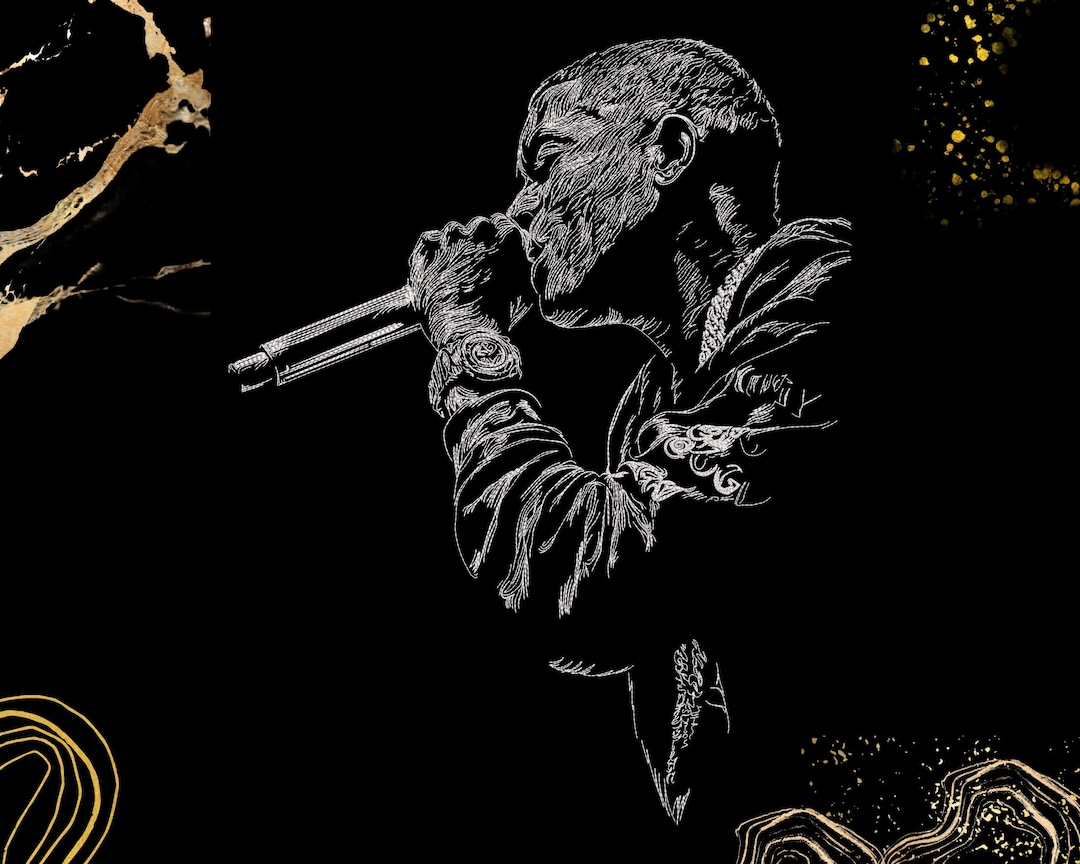 Urban Rapper Design Rap Singer Embroidery Design | Hip Hop Music Performer Art | Streetwear ...