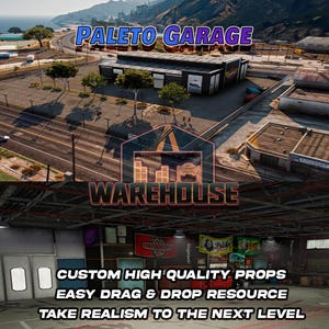 GTA V : Paleto Garage | Accessoires personnalisés | Prêt pour le FiveM | Optimisé | Haute qualité | Installation facile | Livraison rapide | GTRAP