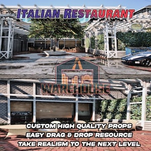 GTA V : restaurant italien | Accessoires personnalisés | Prêt pour le FiveM | Optimisé | Haute qualité | Installation facile | Livraison rapide | GTRAP