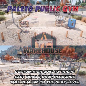 GTA V : salle de sport publique Paleto | Accessoires personnalisés | Prêt pour le FiveM | Optimisé | Haute qualité | Installation facile | Livraison rapide | GTRAP