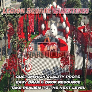 GTA V : Légion Square Valentines | Accessoires personnalisés | Prêt pour le FiveM | Optimisé | Haute qualité | Installation facile | Livraison rapide | GTRAP