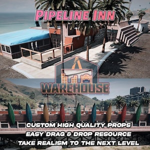 GTA V: Pipleline Inn / Accesorios personalizados / Compatible con FiveM / Optimizado / Alta calidad / Fácil instalación / Entrega rápida / GTARP