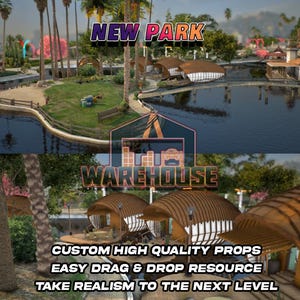 GTA V : nouveau parc | Accessoires personnalisés | Prêt pour le FiveM | Optimisé | Haute qualité | Installation facile | Livraison rapide | GTRAP
