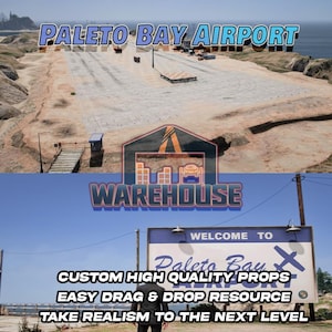GTA V: Paleto Bay Flughafen | Benutzerdefinierte Requisiten | FiveM Bereit | Optimiert | Hohe Qualität | Einfache Montage | Schnelle Lieferung | GTARP