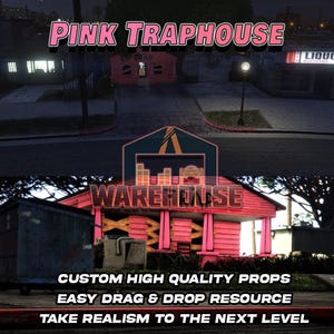 GTA V: roze traphuis | Aangepaste rekwisieten | Klaar voor FiveM | Geoptimaliseerd | Hoge kwaliteit | Eenvoudige installatie | Snelle levering | GTARP