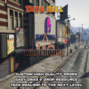 GTA V : Taco Bell | Los Santos | Accessoires personnalisés | Prêt pour le FiveM | Optimisé | Haute qualité | Installation facile | Livraison rapide | GTRAP