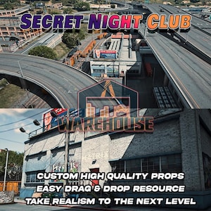 GTA V : boîte de nuit secrète | Accessoires personnalisés | Prêt pour le FiveM | Optimisé | Haute qualité | Installation facile | Livraison rapide | GTRAP