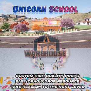 GTA V: Unicorn School / Accessori personalizzati / FiveM Ready / Ottimizzato / Alta qualità / Facile installazione / Consegna rapida / GTARP