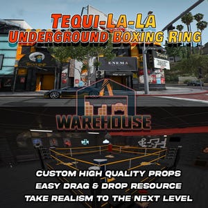 GTA V : Tequi-La-La | Ring de boxe clandestin | Accessoires personnalisés | Prêt pour le FiveM | Optimisé | Haute qualité | Installation facile | Livraison rapide | GTRAP