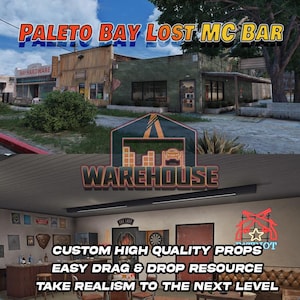 GTA V : le bar du MC perdu de Paleto Bay | Accessoires personnalisés | Prêt pour le FiveM | Optimisé | Haute qualité | Installation facile | Livraison rapide | GTRAP