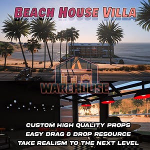 GTA V: Villa en la playa / Accesorios personalizados / Compatible con FiveM / Optimizado / Alta calidad / Fácil instalación / Entrega rápida / GTARP