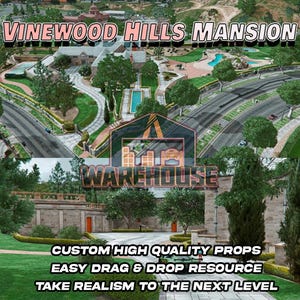 GTA V: Mansión Vinewood Hills / Accesorios personalizados / Compatible con FiveM / Optimizado / Alta calidad / Fácil instalación / Entrega rápida / GTARP