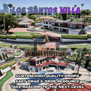 GTA V : Villa Los Santos | Accessoires personnalisés | Prêt pour le FiveM | Optimisé | Haute qualité | Installation facile | Livraison rapide | GTRAP