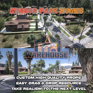 GTA V : maisons de Mirror Park | Accessoires personnalisés | Prêt pour le FiveM | Optimisé | Haute qualité | Installation facile | Livraison rapide | GTRAP
