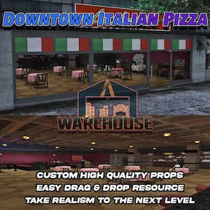 GTA V : Pizza italienne du centre-ville | Accessoires personnalisés | Prêt pour le FiveM | Optimisé | Haute qualité | Installation facile | Livraison rapide | GTRAP