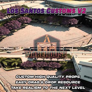GTA V : Los Santos Customs V2 | Accessoires personnalisés | Prêt pour le FiveM | Optimisé | Haute qualité | Installation facile | Livraison rapide | GTRAP