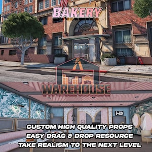 GTA V : Boulangerie | Accessoires personnalisés | Prêt pour le FiveM | Optimisé | Haute qualité | Installation facile | Livraison rapide | GTRAP