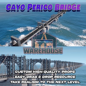 GTA V : pont Cayo Perico | Accessoires personnalisés | Prêt pour le FiveM | Optimisé | Haute qualité | Installation facile | Livraison rapide | GTRAP