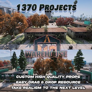 GTA V: 1370 projecten | Aangepaste rekwisieten | Klaar voor FiveM | Geoptimaliseerd | Hoge kwaliteit | Eenvoudige installatie | Snelle levering | GTARP