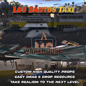 GTA V : Taxi de Los Santos | Accessoires personnalisés | Prêt pour le FiveM | Optimisé | Haute qualité | Installation facile | Livraison rapide | GTRAP