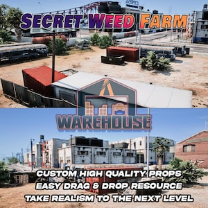 GTA V: Secret Weed Farm / Accesorios personalizados / Compatible con FiveM / Optimizado / Alta calidad / Fácil instalación / Entrega rápida / GTARP