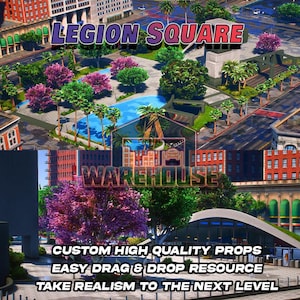 GTA V: Legion Quadrat | Benutzerdefinierte Requisiten | FiveM Bereit | Optimiert | Hohe Qualität | Einfache Montage | Schnelle Lieferung | GTARP