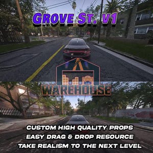 GTA V: Grove St. V1 | Aangepaste rekwisieten | Klaar voor FiveM | Geoptimaliseerd | Hoge kwaliteit | Eenvoudige installatie | Snelle levering | GTARP