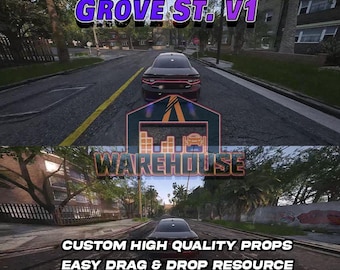 GTA V: Grove St. V1 | Custom Props | FiveM Ready | Optimized | High Quality | Easy Installation | Fast Delivery | GTARP