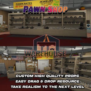 GTA V: Casa de empeños / Accesorios personalizados / Compatible con FiveM / Optimizado / Alta calidad / Fácil instalación / Entrega rápida / GTARP
