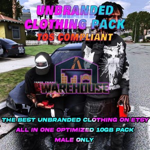 GTA V: Unbranded Clothing Pack | Male Only | ToS-Compliant | FiveM Ready | Optimized | High Quality | Custom EUP | Easy Installation | GTARP
