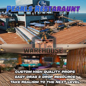 GTA V: Restaurante Pearls / Accesorios personalizados / Compatible con FiveM / Optimizado / Alta calidad / Fácil instalación / Entrega rápida / GTARP