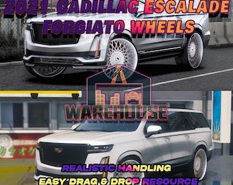 GTA V: 2021 Cadillac Escalade | Forgiato Wheels | FiveM Ready | Optimized | High Quality | Easy Installation | Fast Delivery | GTARP