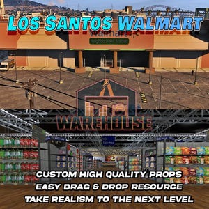 GTA V : Los Santos Walmart | Accessoires personnalisés | Prêt pour le FiveM | Optimisé | Haute qualité | Installation facile | Livraison rapide | GTRAP