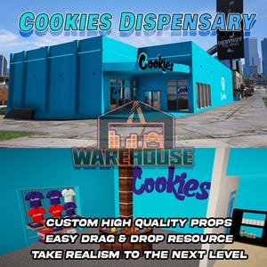 GTA V : dispensaire de cookies | Accessoires personnalisés | Prêt pour le FiveM | Optimisé | Haute qualité | Installation facile | Livraison rapide | GTRAP