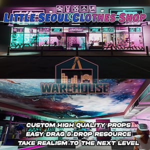 GTA V : petite boutique de vêtements de Séoul | Accessoires personnalisés | Prêt pour le FiveM | Optimisé | Haute qualité | Installation facile | Livraison rapide | GTRAP