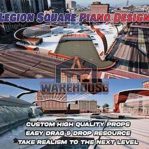 GTA V : Piano carré Legion Design | Accessoires personnalisés | Prêt pour le FiveM | Optimisé | Haute qualité | Installation facile | Livraison rapide | GTRAP