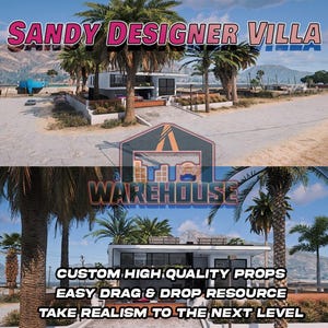GTA V : Villa design de sable | Accessoires personnalisés | Prêt pour le FiveM | Optimisé | Haute qualité | Installation facile | Livraison rapide | GTRP