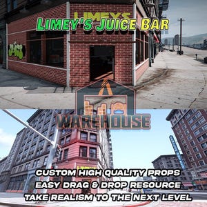 GTA V: Limey's Juice Bar / Accesorios personalizados / Compatible con FiveM / Optimizado / Alta calidad / Fácil instalación / Entrega rápida / GTARP